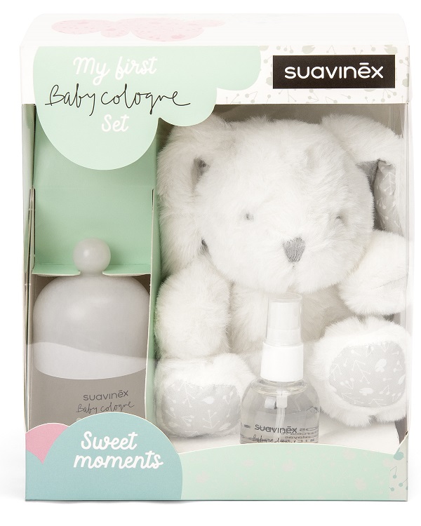 SUAVINEX BABY COLOGNE SET COLONIA 100 ML + COLONIA 50 ML + PELUCHE - farmacia015