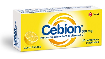 CEBION MASTICABILE LIMONE VITAMINA C 500 MG 20 COMPRESSE - farmacia015