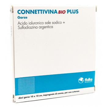 CONNETTIVINABIO PLUS GARZA 10 X 10 CM 10 PEZZI - farmacia015