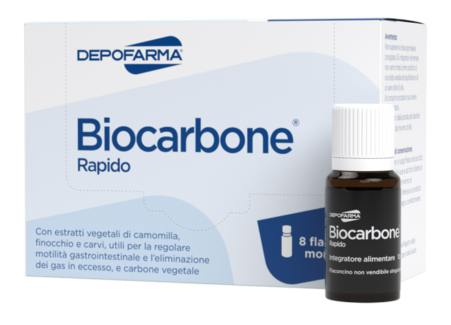 BIOCARBONE RAPIDO 8 FLACONCINI - farmacia015