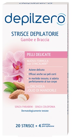 DEPILZERO STRISCE GAMBE BRACCIA 20 PEZZI - farmacia015