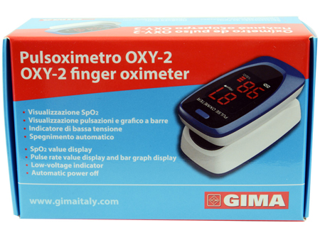 PULSOXIMETRO DA DITO OXY-2 SCHERMO LED 60X30,5X32,5MM 1 PEZZO - farmacia015