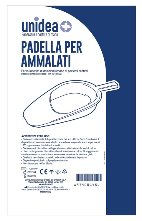 PADELLA PER RACCOLTA URINE UNIDEA DA 800 ML - farmacia015