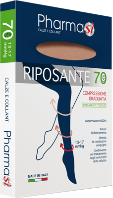 PHARMASI CALZA AUTOREGGENTE 70D PUNTA APERTA AMBRA 4 - farmacia015