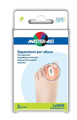 SEPARATORE DITA IN GEL MASTER-AID FOOTCARE PER ALLUCE LARGE 2 PEZZI D2 - farmacia015