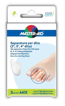 SEPARATORE DITA IN GEL MASTER-AID FOOTCARE MIX 1 SMALL + 2 MEDIUM C9 - farmacia015