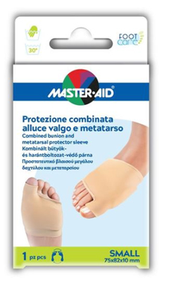 PROTEZIONE MASTER-AID FOOTCARE PER ALLUCE VALGO E METATARSO SMALL 1 PEZZO D7 - farmacia015