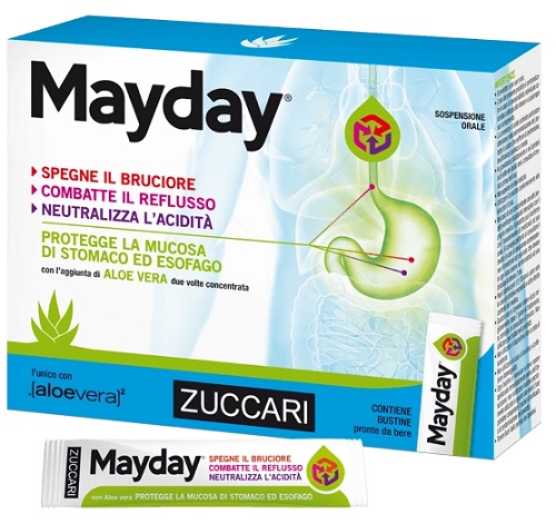 MAYDAY SOSPENSIONE PER USO ORALE ALLA MENTA 24 BUSTINE 10 ML - farmacia015