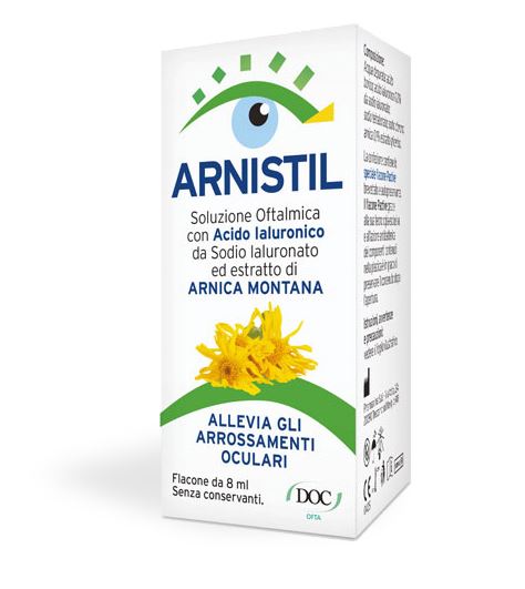 ARNISTIL SOLUZIONE OFTALMICA ACIDO IALURONICO 0,2% + ESTRATTO DI ARNICA MONTANA 0,1% FLACONE 8 ML - farmacia015