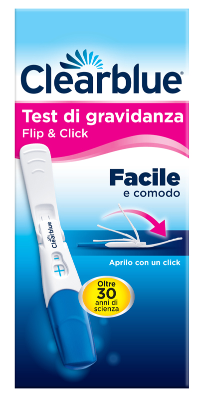 TEST DI GRAVIDANZA CLEARBLUE FLIP & CLICK 1 PEZZO - farmacia015