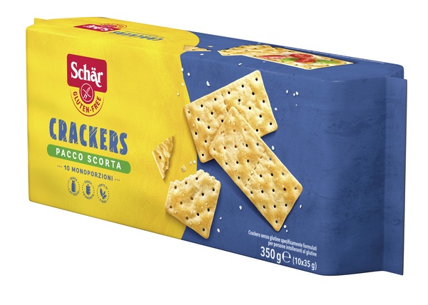 SCHAR CRACKERS SENZA LATTOSIO PACCO SCORTA 10 MONOPORZIONI DA 35 G - farmacia015