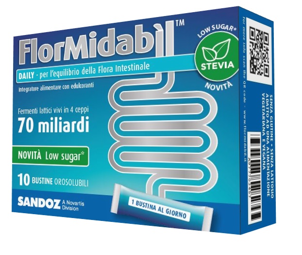 FLORMIDABIL DAILY 10 BUSTINE CON STEVIA - farmacia015