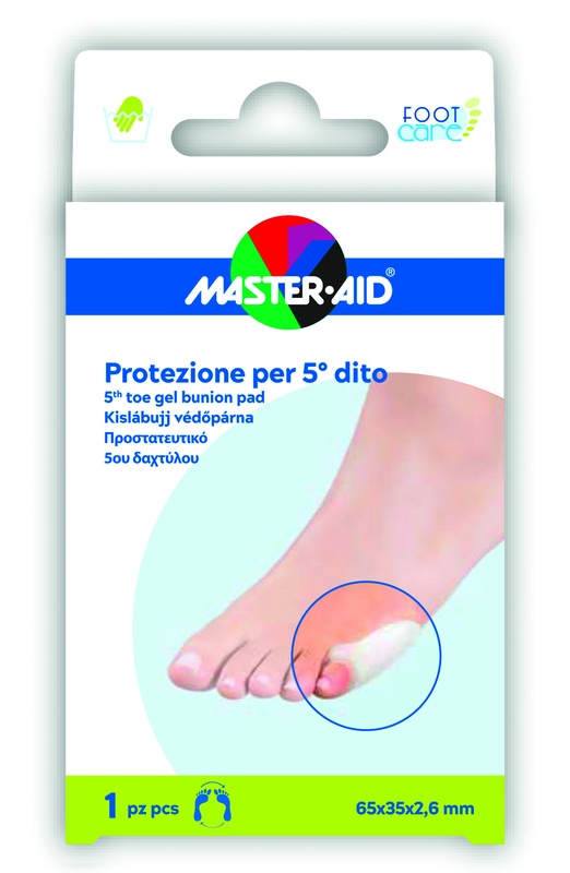 PROTEZIONE IN GEL MASTER-AID FOOTCARE 5 DITO 1 PEZZO C15 - farmacia015