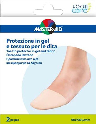 PROTEZIONE IN GEL E TESSUTO MASTER-AID FOOTCARE PUNTA DEI PIEDI 2 PEZZI C16 - farmacia015
