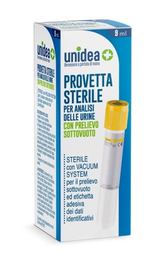 PROVETTA URINE UNIDEA SOTTOVUOTO DA 9 ML - farmacia015