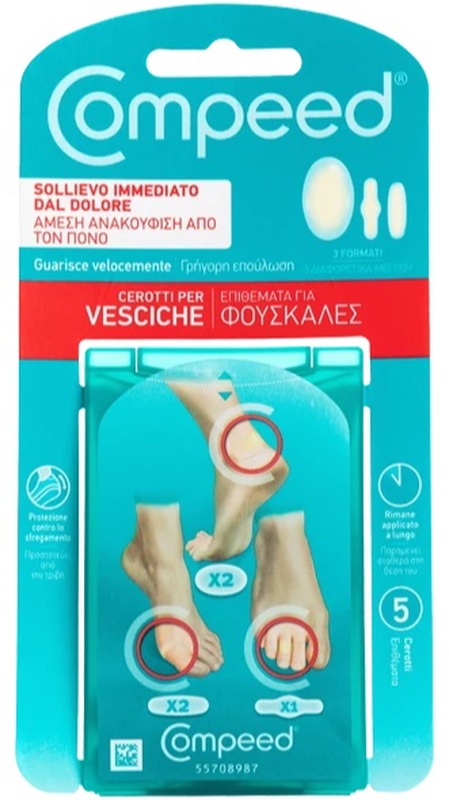 COMPEED CEROTTI PER VESCICHE MISTO 5 PEZZI - farmacia015