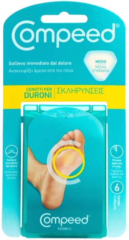 COMPEED CEROTTI PER DURONI MEDIO 6 PEZZI - farmacia015