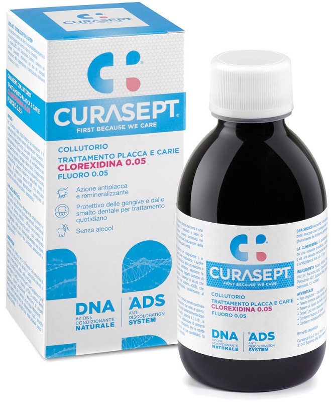 CURASEPT COLLUTORIO 0,05 ADS + DNA 200 ML - farmacia015