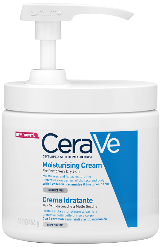 CERAVE CREMA IDRATANTE PER PELLI DA SECCHE A MOLTO SECCHE 454 G PUMP - farmacia015