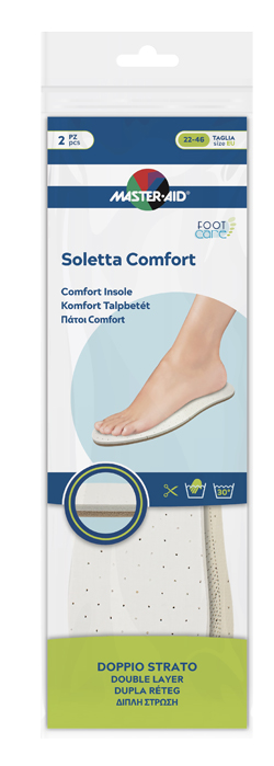 MASTER-AID FOOTCARE SOLETTA COMFORT RITAGLIABILE 2 PEZZI I1 - farmacia015