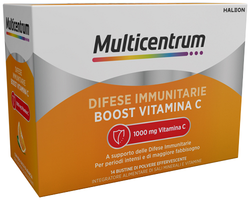MULTICENTRUM DIFESE IMMUNITARIE BOOST VITAMINA C 14 BUSTINE - farmacia015