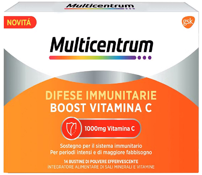 MULTICENTRUM DIFESE IMMUNITARIE BOOST VITAMINA C 28 BUSTINE - farmacia015