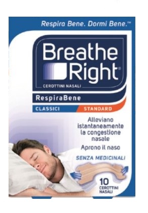 CEROTTI NASALI BREATHE RIGHT CLASSICI 10 PEZZI - farmacia015
