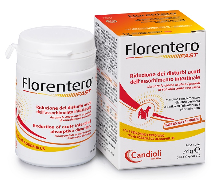 FLORENTERO FAST BARATTOLO DA 12 COMPRESSE APPETIBILI DA 2 G - farmacia015