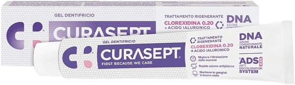 CURASEPT GEL DENTIFRICIO ADS DNA TRATTAMENTO RIGENERANTE 75 ML - farmacia015