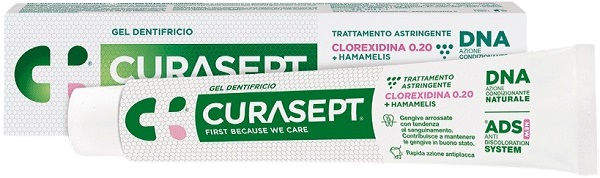 CURASEPT GEL DENTIFRICIO ADS DNA TRATTAMENTO ASTRINGENTE 75 ML - farmacia015