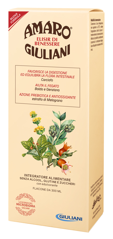 AMARO GIULIANI ELISIR BENESSERE 300 ML NUOVA FORMULA - farmacia015