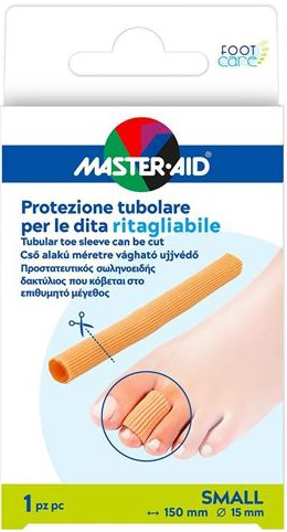 PROTEZIONE TUBOLARE MASTER-AID FOOTCARE RITAGLIABILE 15 CM 15 MM SMALL C6 - farmacia015