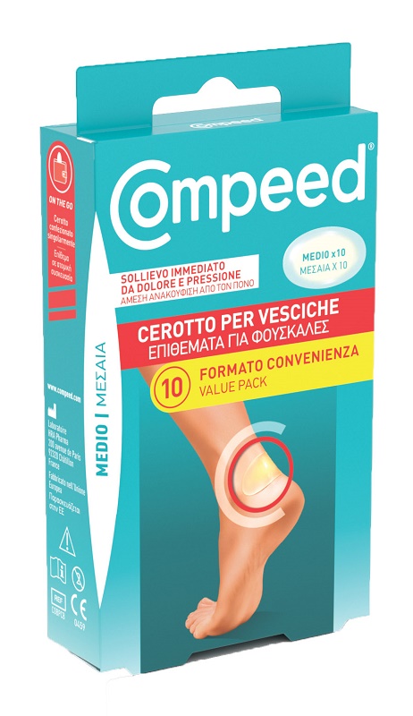 CEROTTI COMPEED PER VESCICHE MEDIO 10 PEZZI CARTON - farmacia015