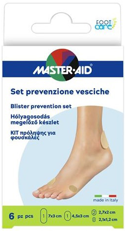 PROTEZIONE VESCICHE MASTER-AID FOOTCARE MIX 6 PEZZI A3 - farmacia015