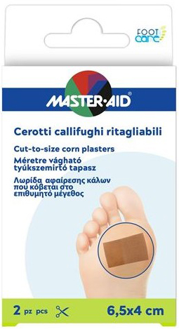 CEROTTO CALLIFUGO MASTER-AID FOOTCARE RITAGLIABILE 64X40 MM 2 PEZZI B3 - farmacia015