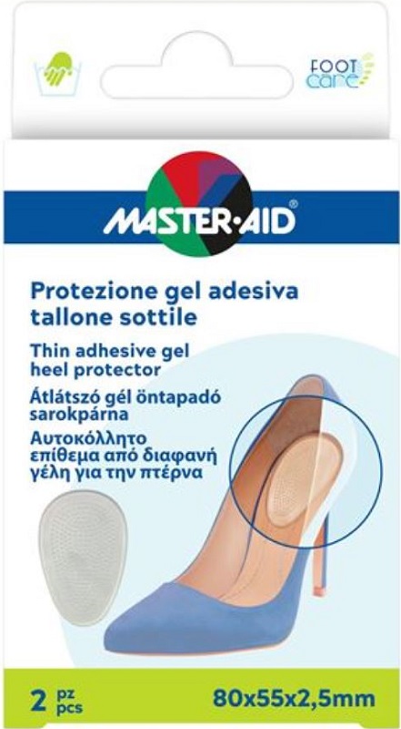 PROTEZIONE ADESIVA MASTER-AID FOOTCARE SOTTILE TALLONE 2 PEZZI F5 - farmacia015