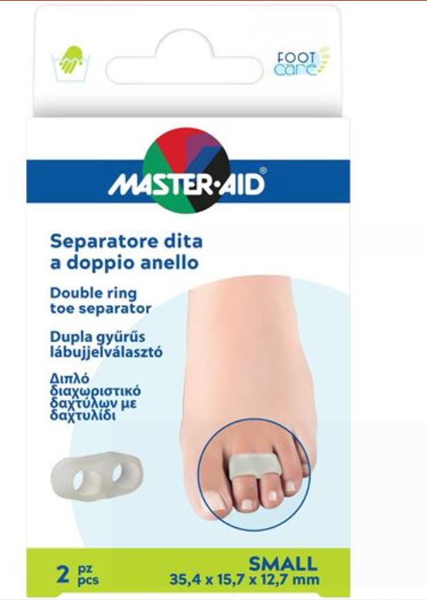 SEPARATORE DITA MASTER-AID FOOTCARE CON ANELLO DOPPIO LARGE 2 PEZZI C11 - farmacia015