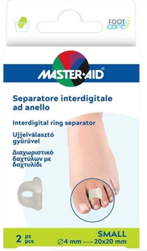SEPARATORE DITA MASTER-AID FOOTCARE CON ANELLO SMALL 2 PEZZI C17 - farmacia015