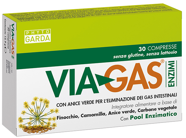 DNL VIA GAS ENZIMI 30 COMPRESSEN + 15 COMPRESSE OMAGGIO - farmacia015