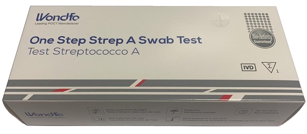 TEST AUTODIAGNOSTICO ONE STEP STREP A RILEVAZIONE QUALITATIVA ANTIGENI STREPTOCOCCO A IN TAMPONE FARINGEO 1 PEZZO - farmacia015