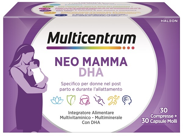 MULTICENTRUM NEO MAMMA DHA 30 COMPRESSE + 30 CAPSULE MOLLI - farmacia015