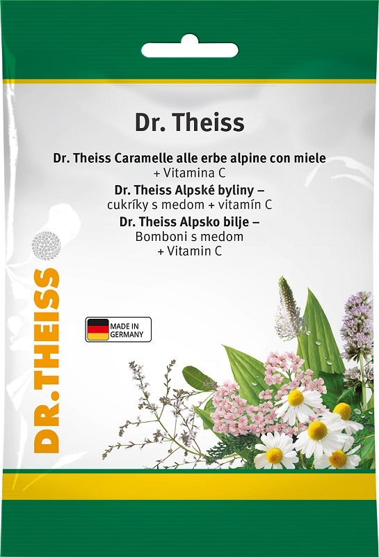 THEISS BONBON ERBE ALPINE & MIELE + VITAMINA C 26 CARAMELLE - farmacia015