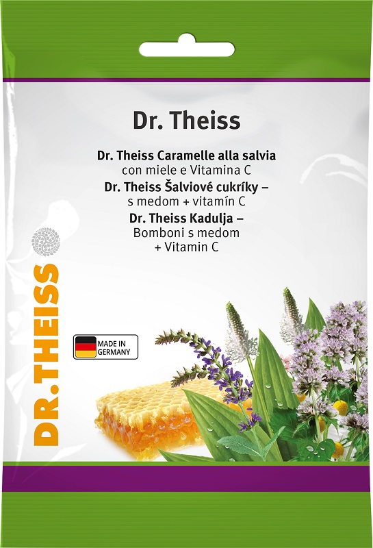 THEISS BONBON SALVIA & MIELE + VITAMINA C 26 CARAMELLE - farmacia015